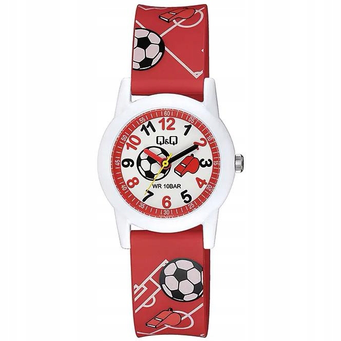 Dětské hodinky Qq V22A-010V s červeným páskem