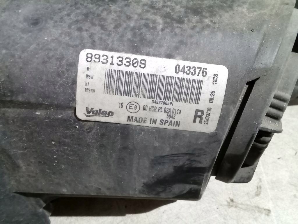 Opel Corsa D light right front front 89313309