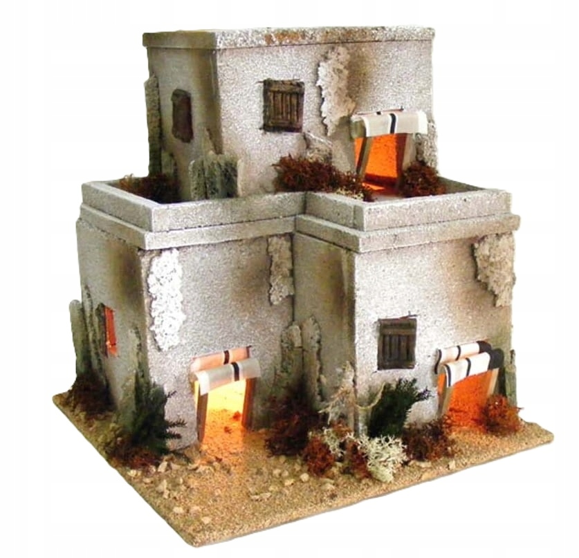 Orientálny dvojpodlažný domček do betlehema vysoký 26 cm