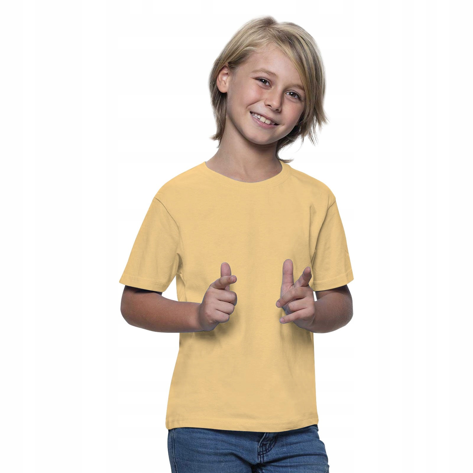 

Dziecięca koszulka T-shirt Jhk Klasyk piaskowy 110
