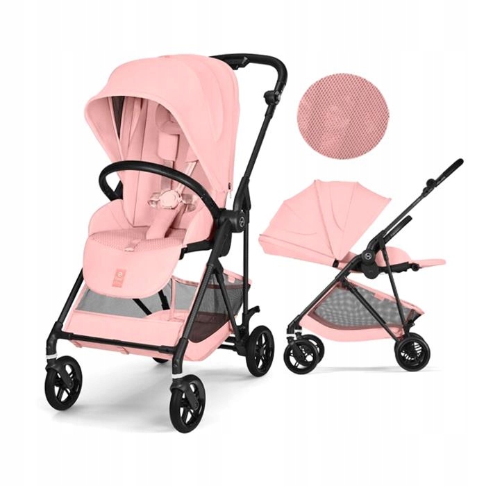 Cybex Melio Carbon Lekki Wózek Spacerowy Przód-tył Dla Dziecka Kosz 5 Kg