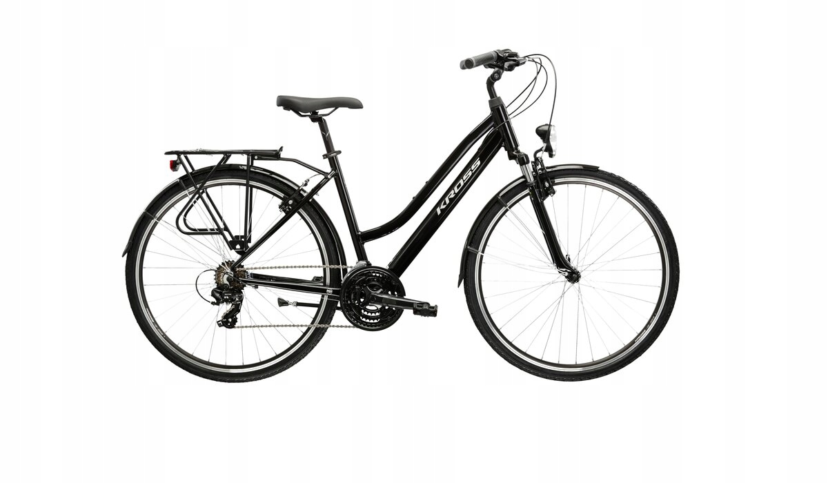 Rower trekkingowy Kross Trans 1.0 rama 15 cali koło 28 " czarny