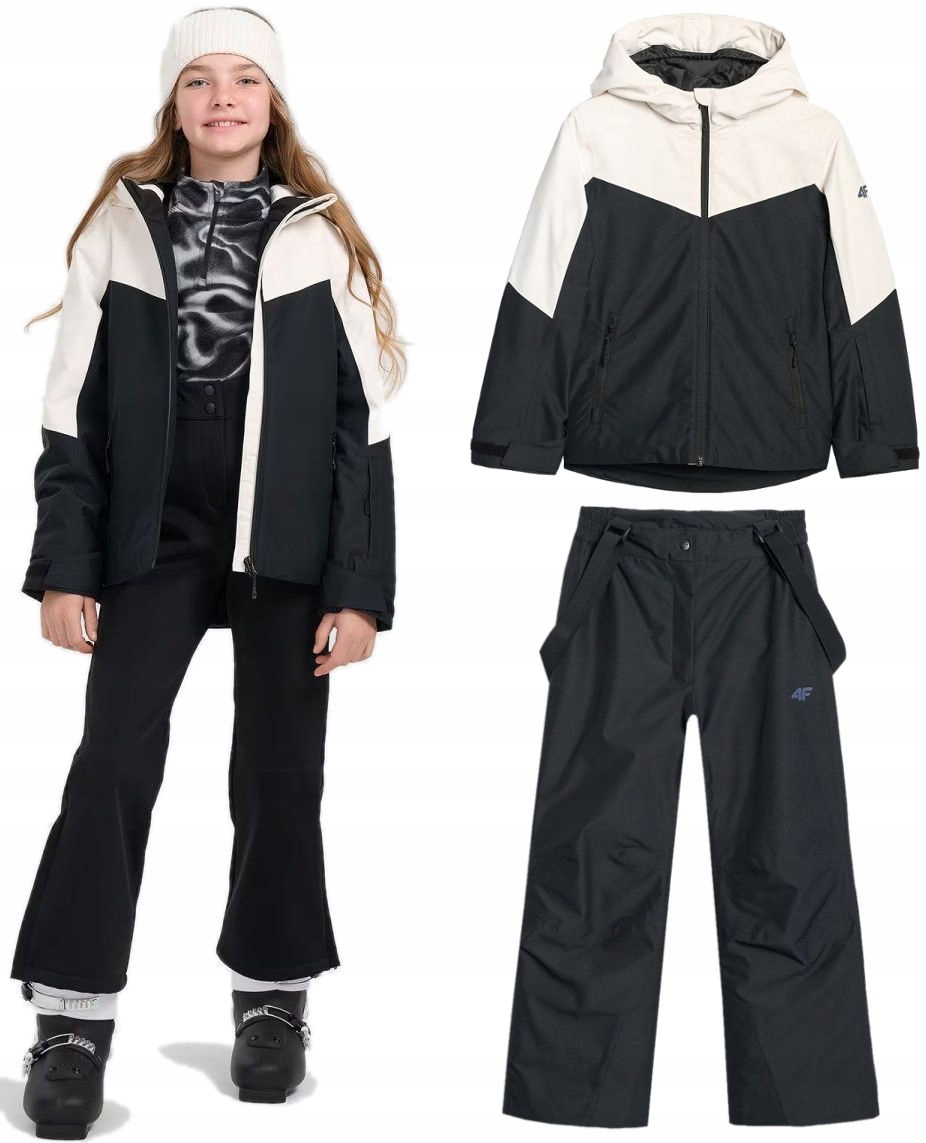 Lyžařská kombinéza 4F, kalhoty bunda TJAF0818+FTRF0948 20S/20S 140 cm