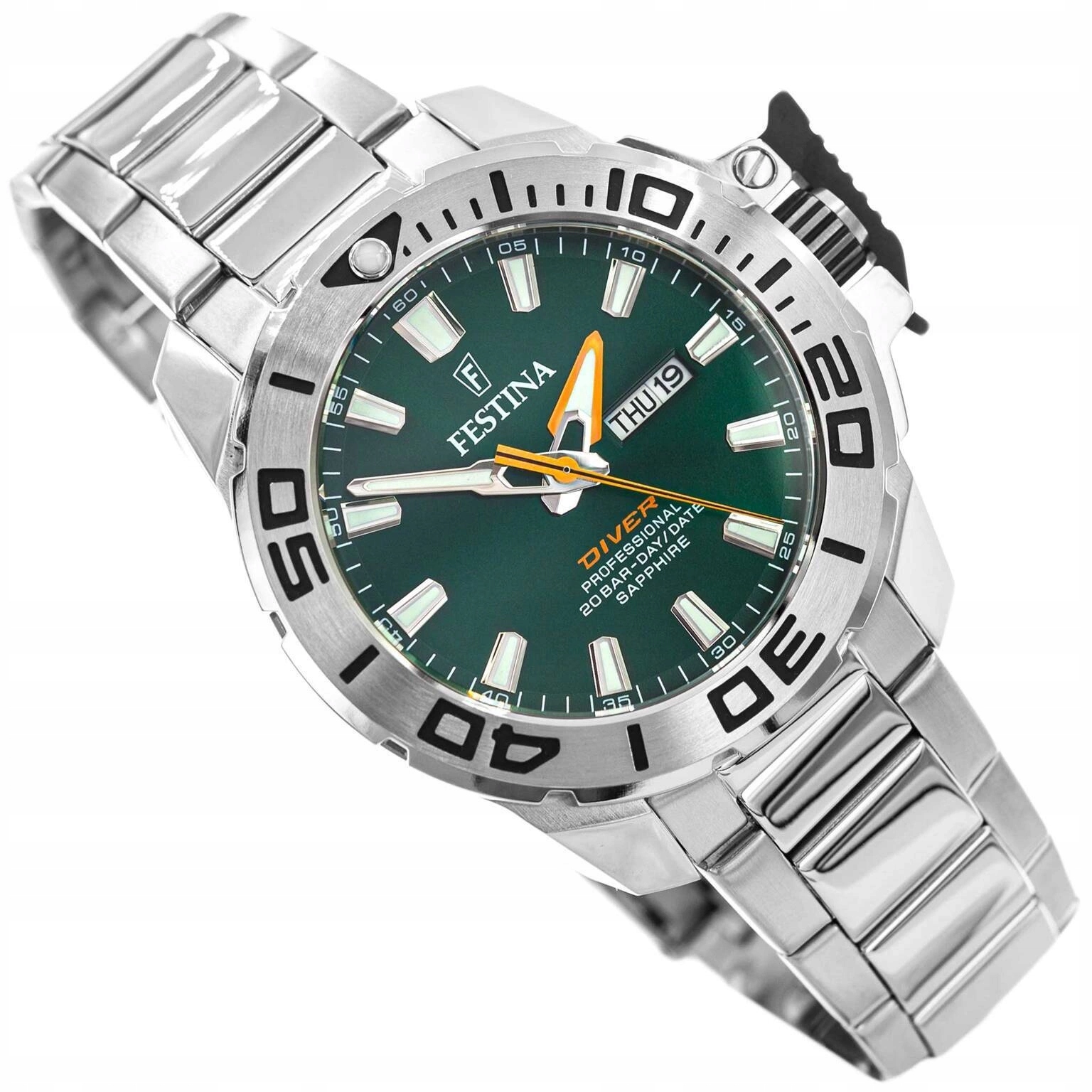 Pánské Hodinky Festina F20665/2 The Originals Diver Stříbrné Potápěčské 200 M