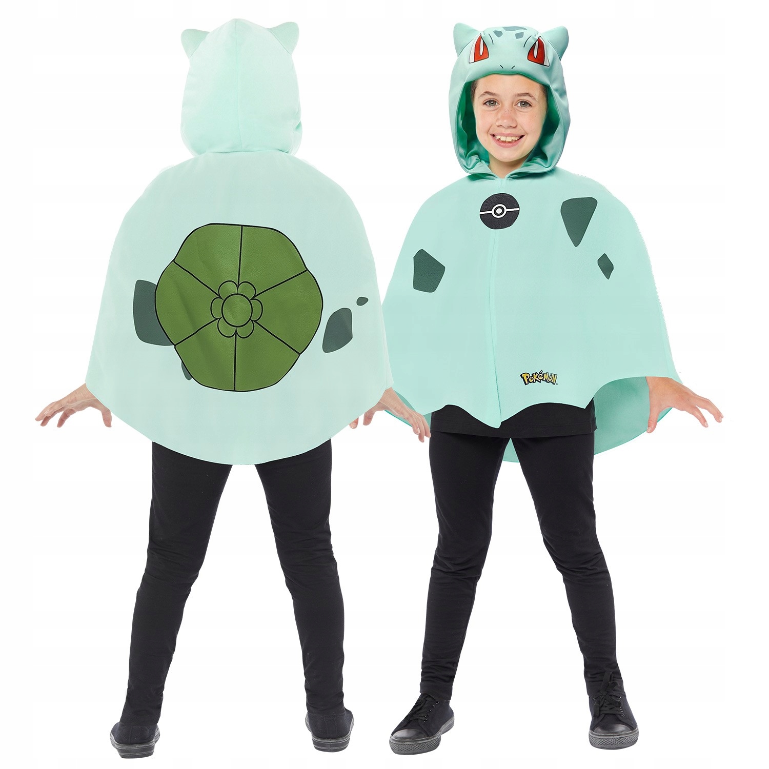 Kostium dziecięcy Pokemon Bulbasaur na licencji Peleryna 8-12 lat 128-152cm