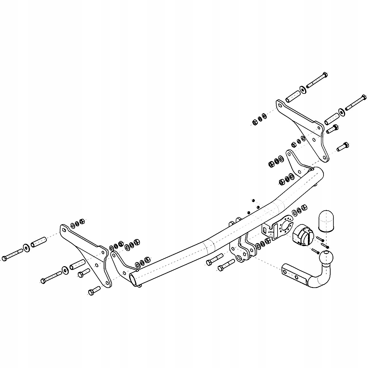 Hak holowniczy do Renault Modus I 1 Minivan od 04 MODUŁ 13 PIN GRATIS Nowy Producent Steinhof