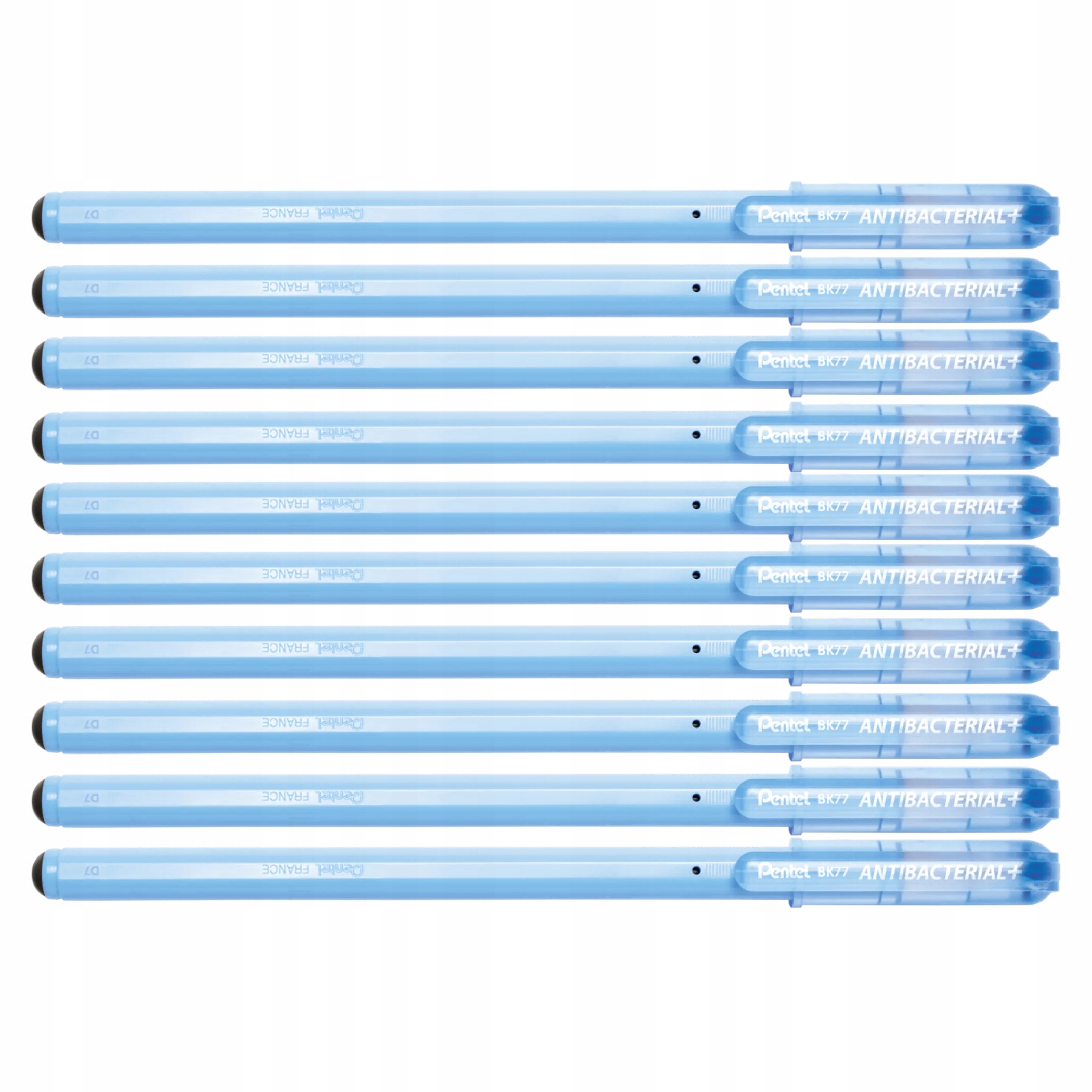 

Długopis Pentel BK77 Niebieski 10x Antybakteryjny