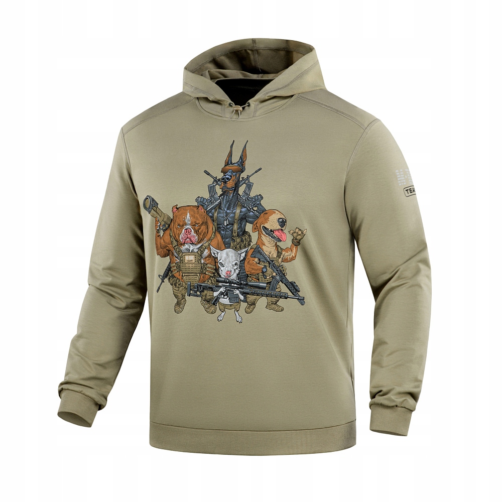 M-Tac Bluza z Regulowanym Kapturem Męska Sportowa Hoodie Rex Team Tan L