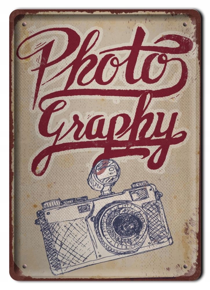 Photo Metalowy Szyld Plakat Vintage Retro #09114