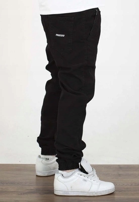 Kalhoty Chada Jeans Joggery Haft černé