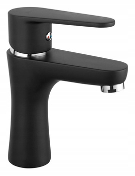 Ferro Bateria Umywalkowa Stojąca Algeo Black, Czarny