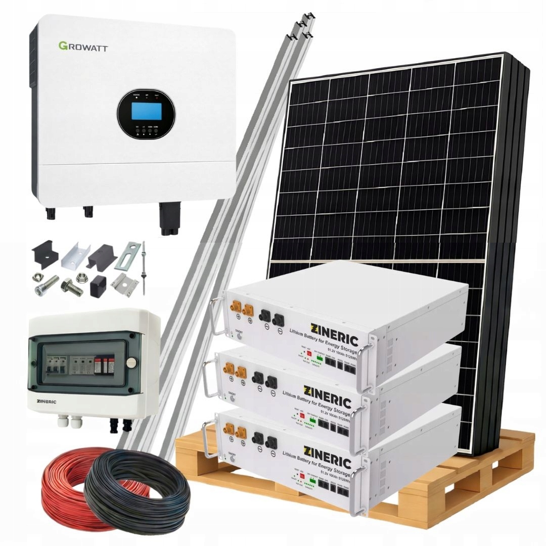 Solární Off-grid Fotovoltaický Set S Konstrukcí 8x Ja Solar 510 W 15 k