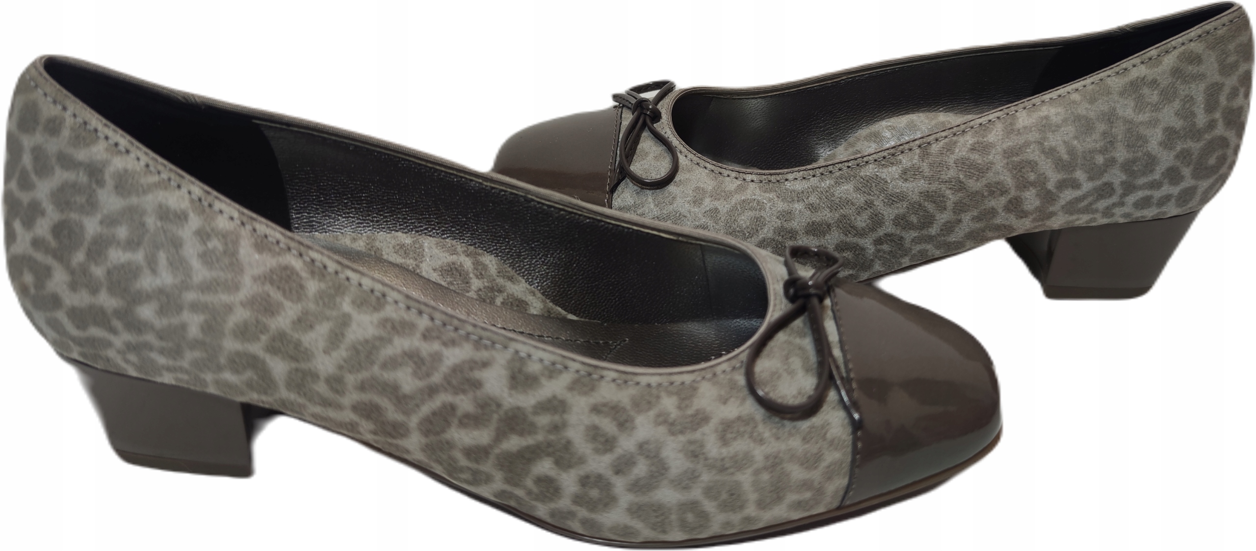 Elegantní Polobotky Ara 12-43503 šedé panterka r40