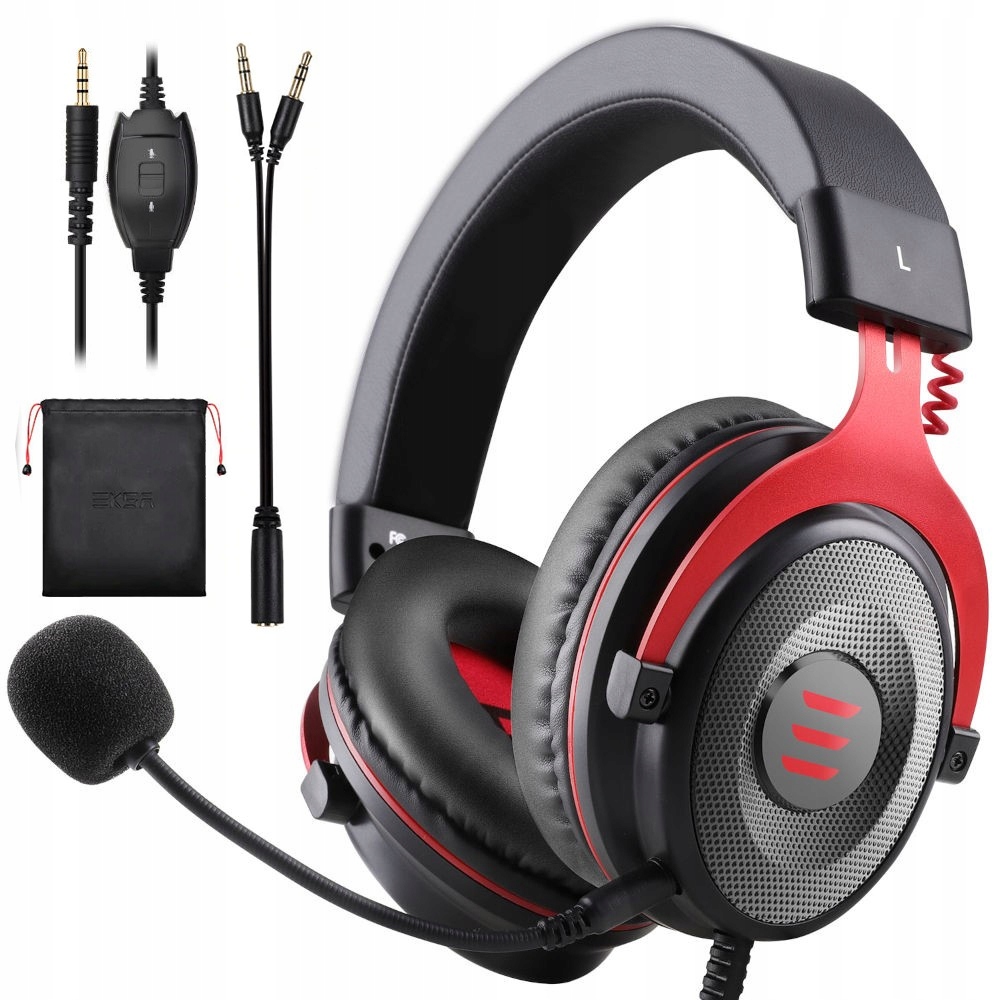 

Słuchawki z mikrofonem gamingowe Pc PS4 PS5 Xbox