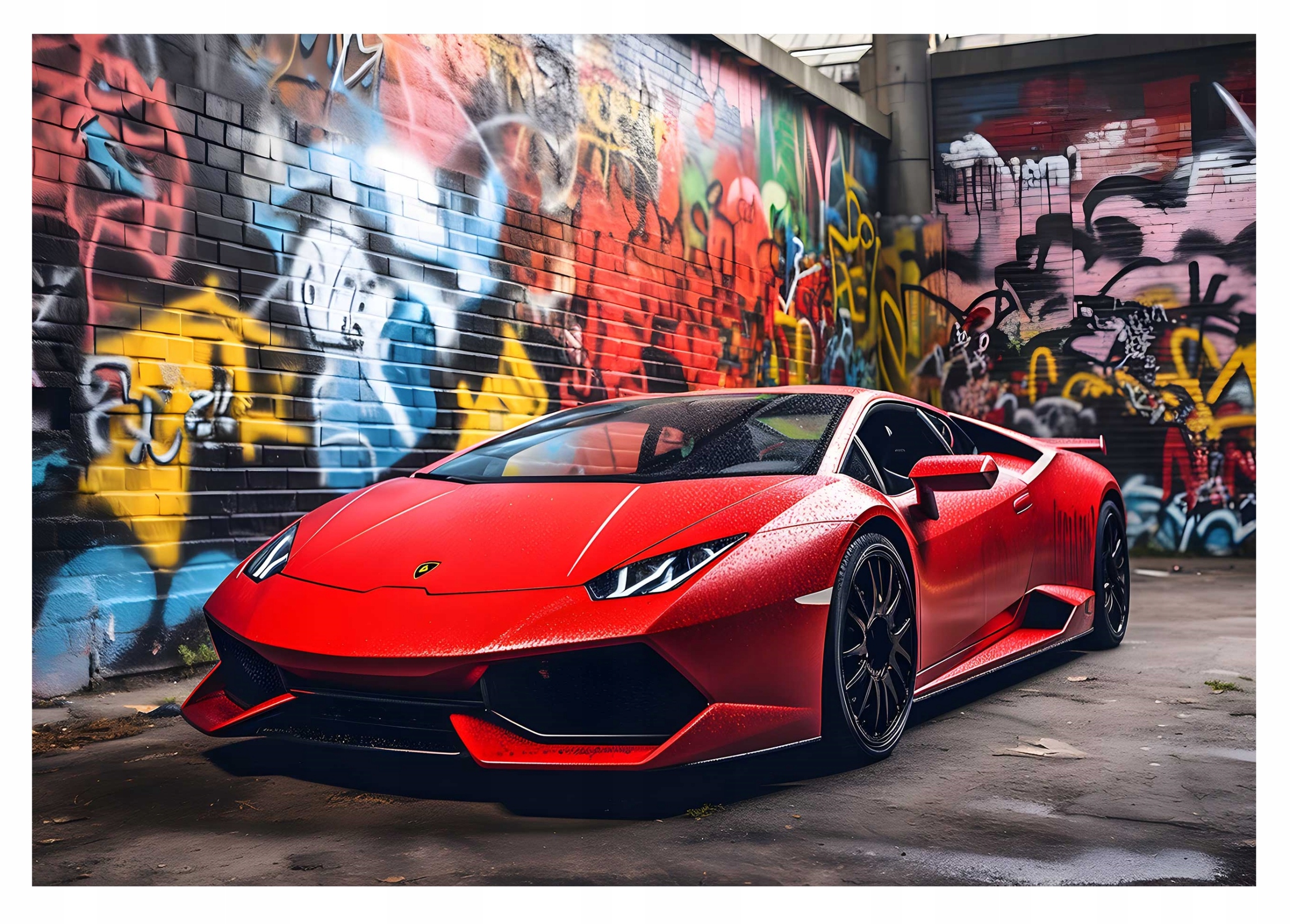 TAPETA DO POKOJU CHŁOPCA MŁODZIEŻOWA AUTO SPORTOWE GRAFFITI 254x184