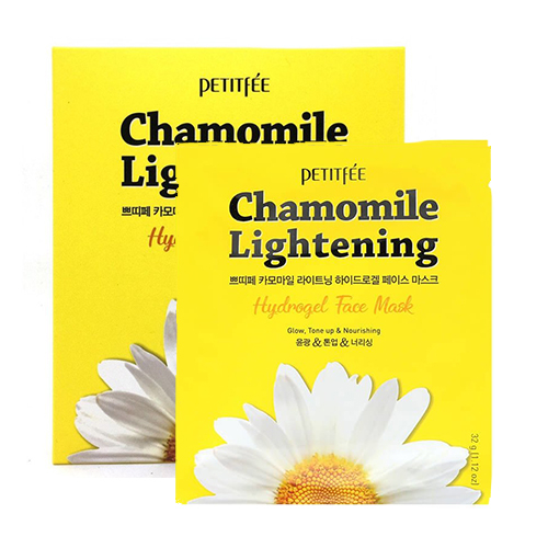 Petitfee Chamomile Lightening Hydrogel Face Mask 32 g - Maseczka hydrożelowa — 2