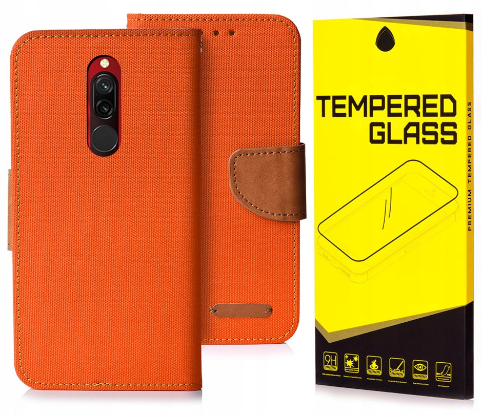 

Etui Portfel Canvas Do Xiaomi Redmi 8 Szkło 9H