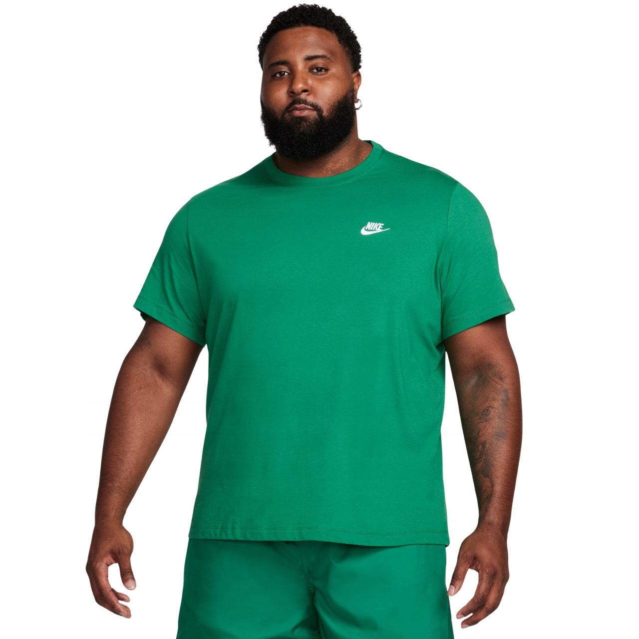 Tričko pánské Nike Club Tee zelené AR4997 365 M
