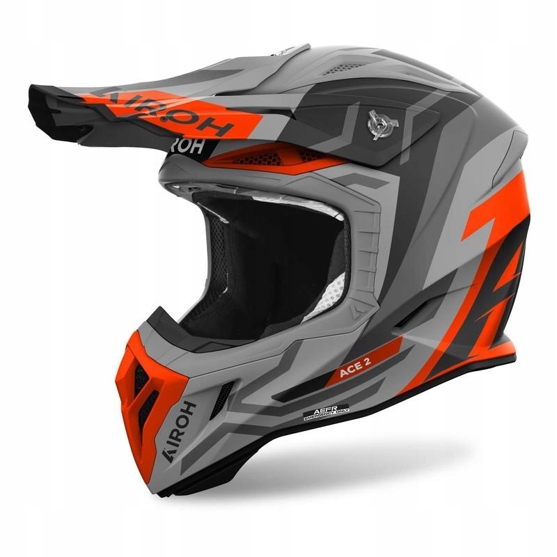 Helma Airoh Aviator Ace 2 Ground Orange Matt šedá oranžová fluo Darčeky