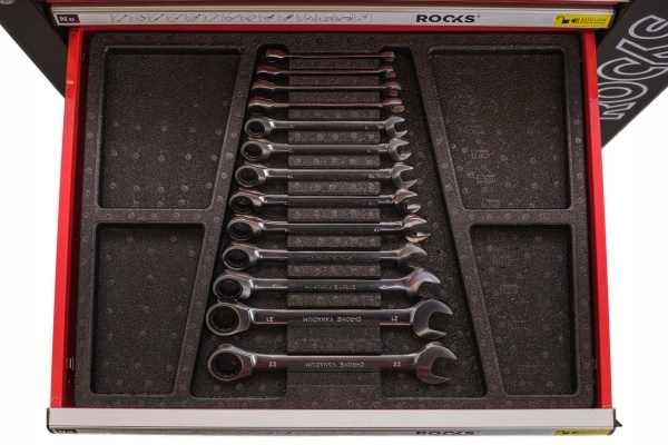 Szafka wózek z narzędziami Rooks OK-01.3004 235 elementów Wysokość produktu 96 cm