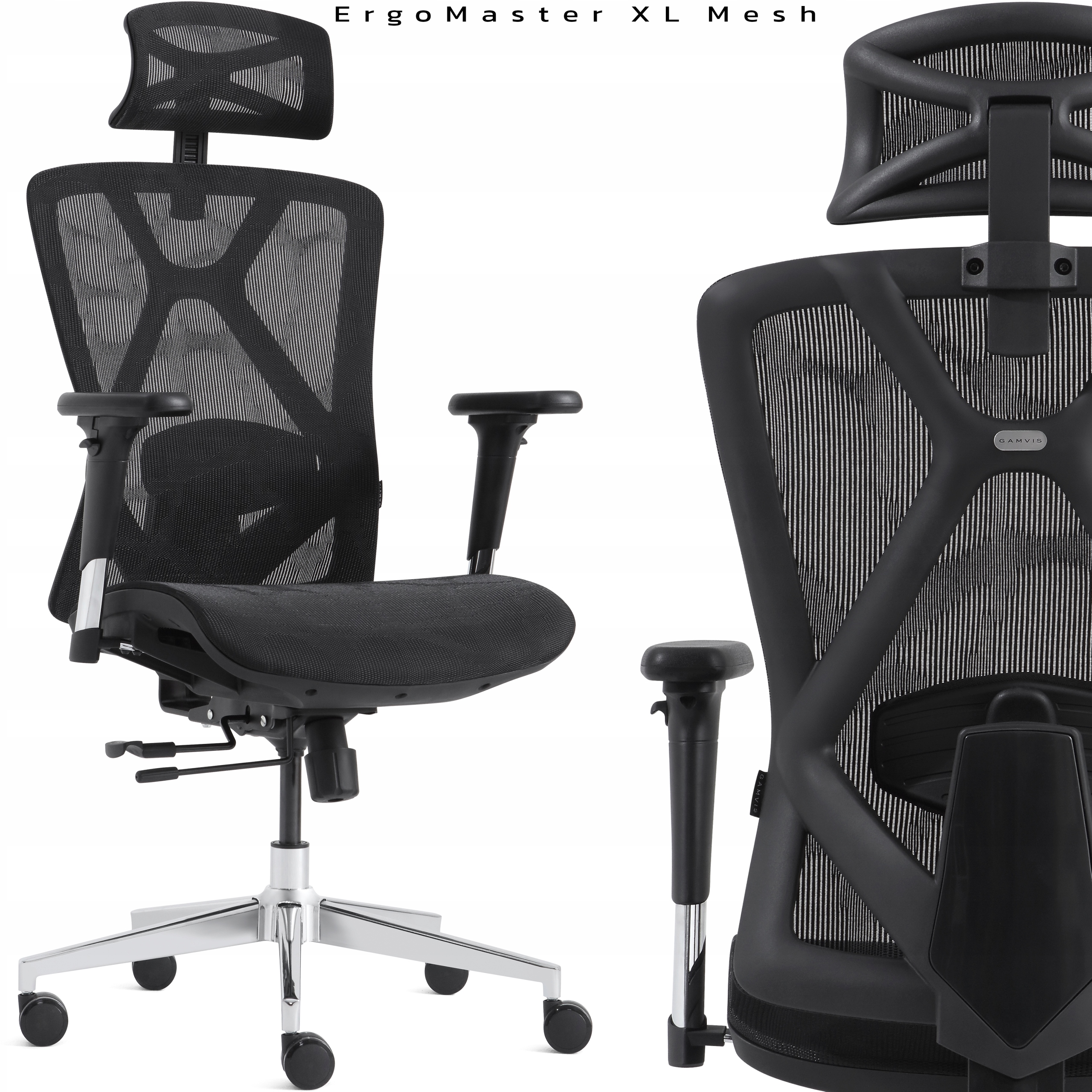 Fotel obrotowy Gamvis czarny