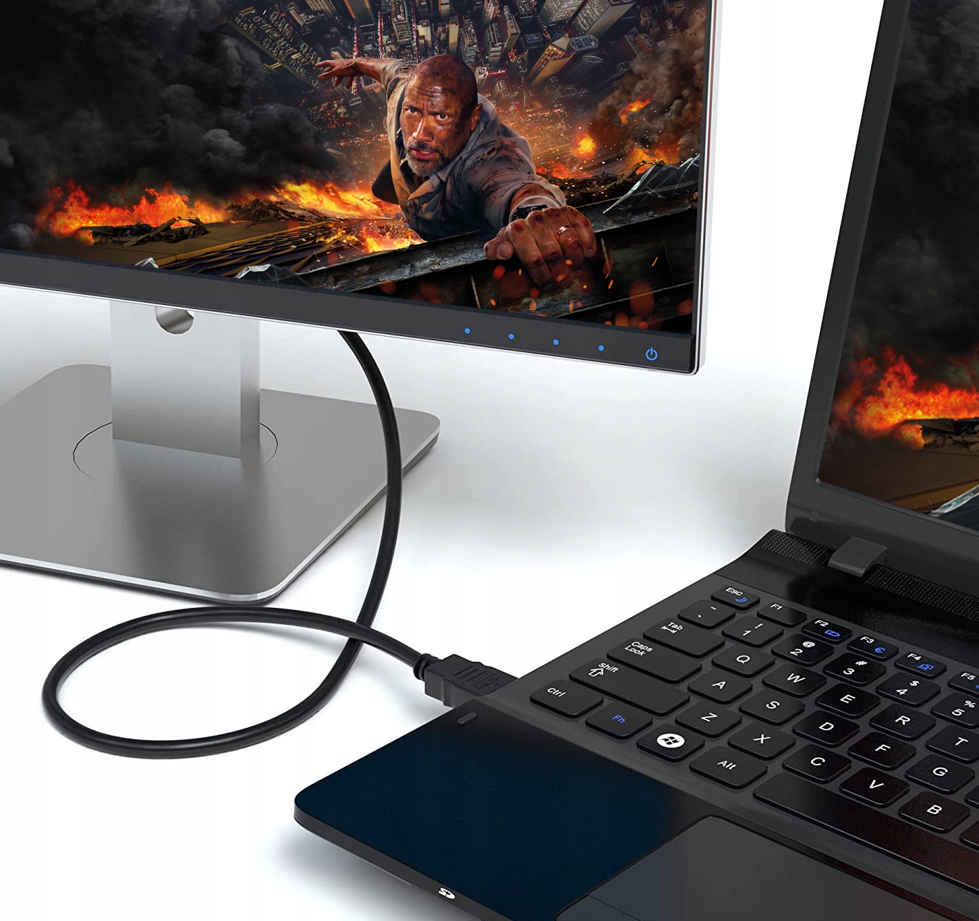 KABEL HDMI 3M PRZEWÓD V2.1 8K 4K HD 3D PREMIUM Złącza HDMI - HDMI