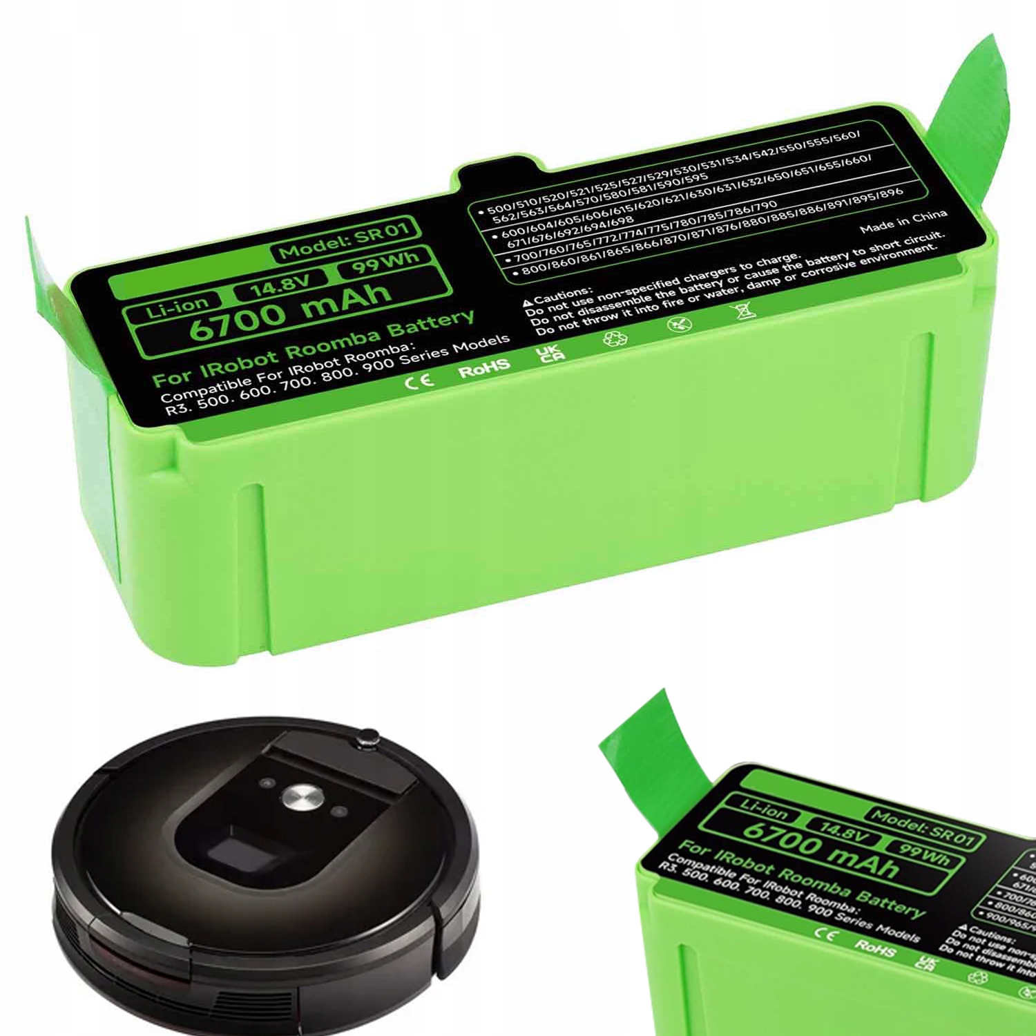 Akumulátor 7600 mAh 14.8 V Pro IRobot Roomba 900/800/700/600/500