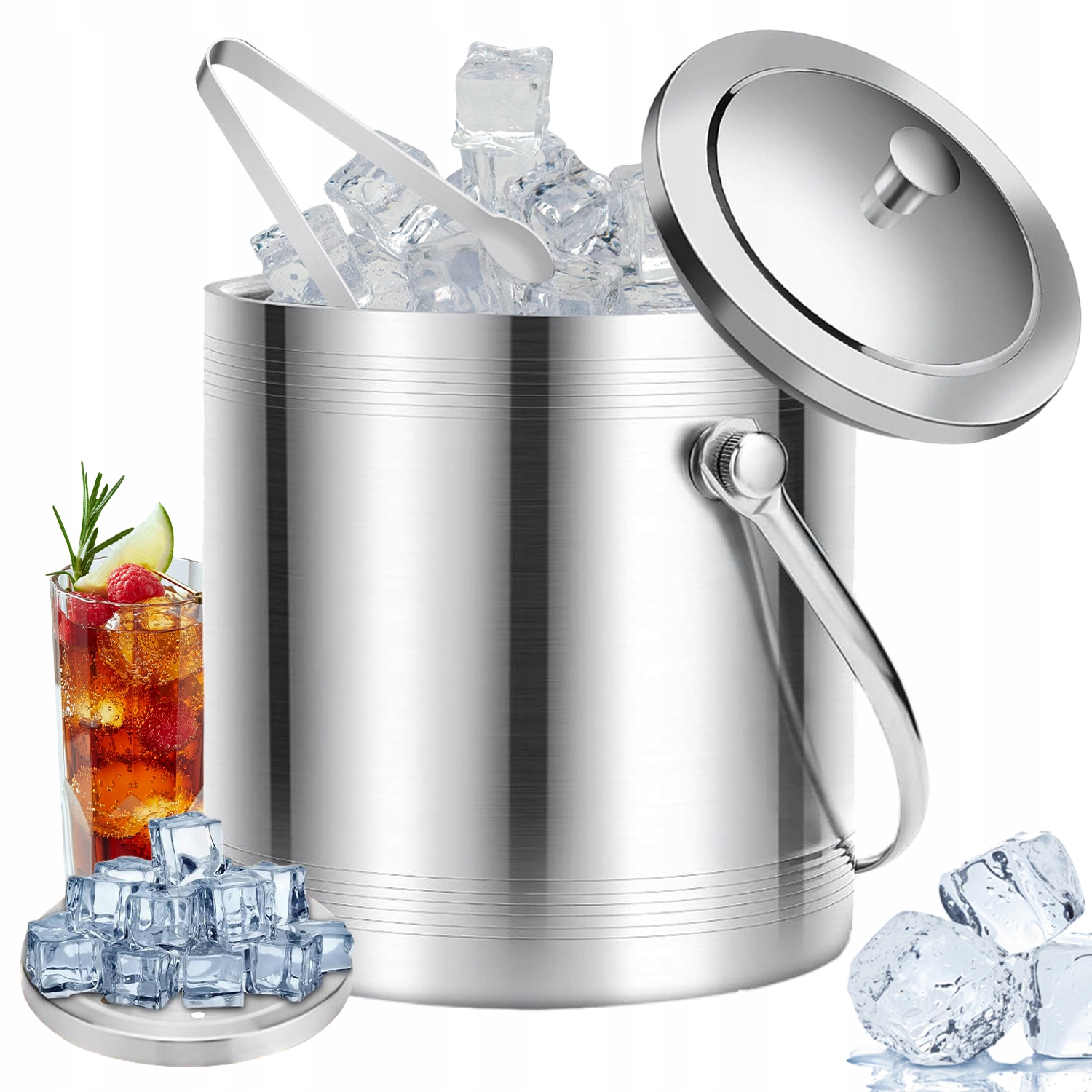 Termokbelík Na Led Cooler Nádoba Na Led 2L S Víkem A Kleštěmi