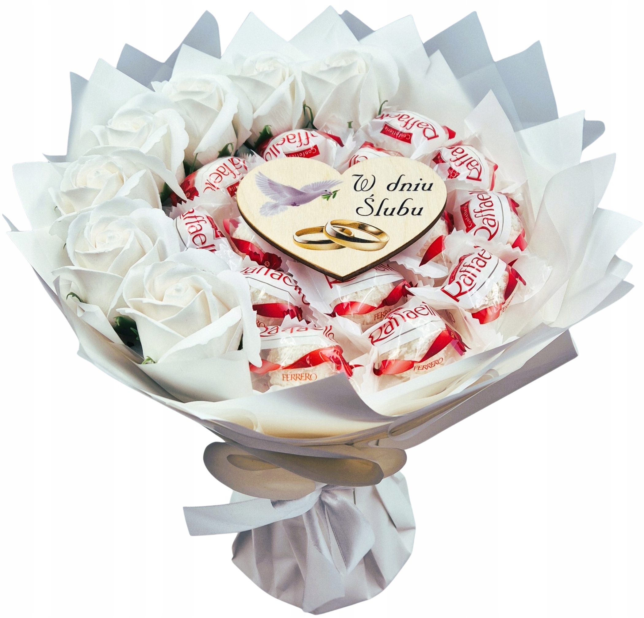 Sladká kytice Box Dárkový koš Dárek na Svatba Svatební Hostina pro mladý pár
