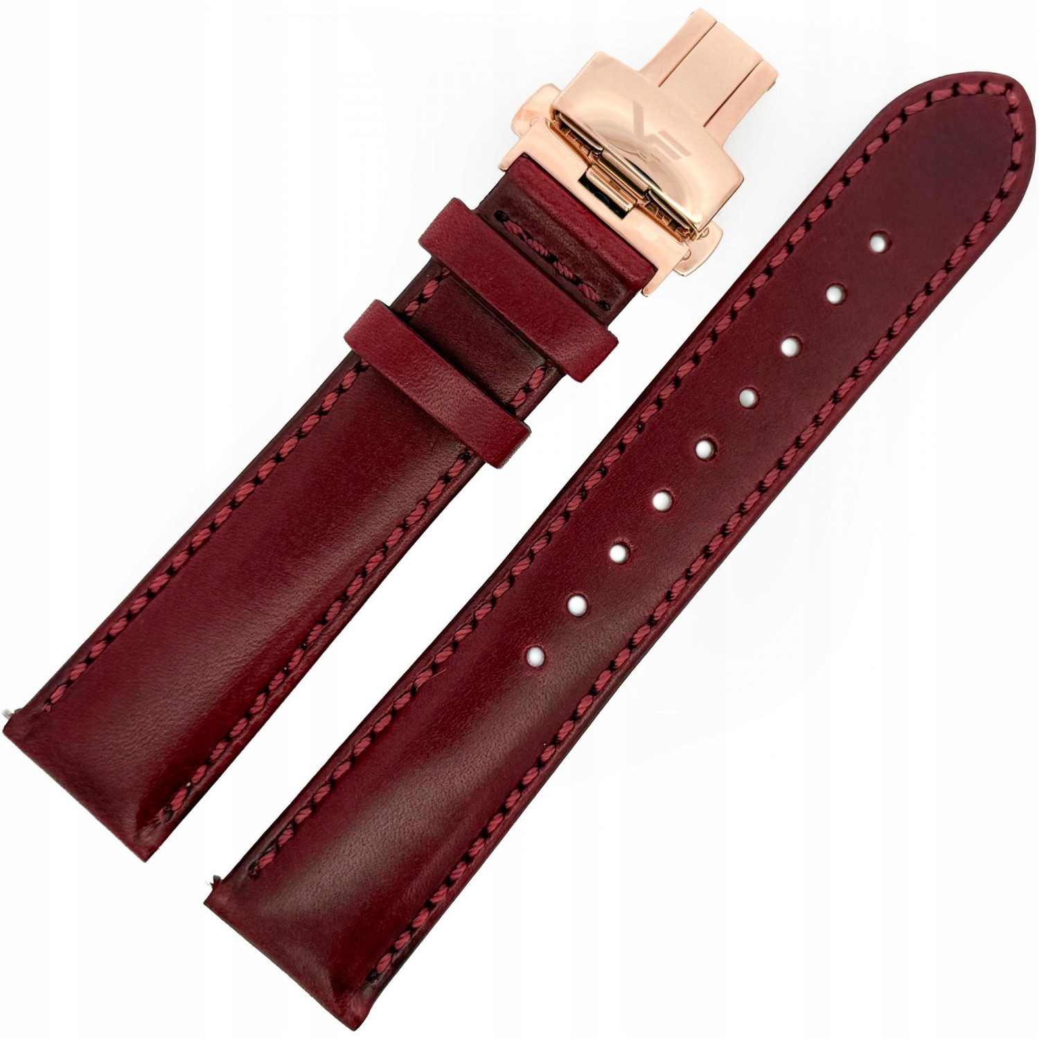 Vilnele pásek Kůže (B754) vínově růžový motýlek