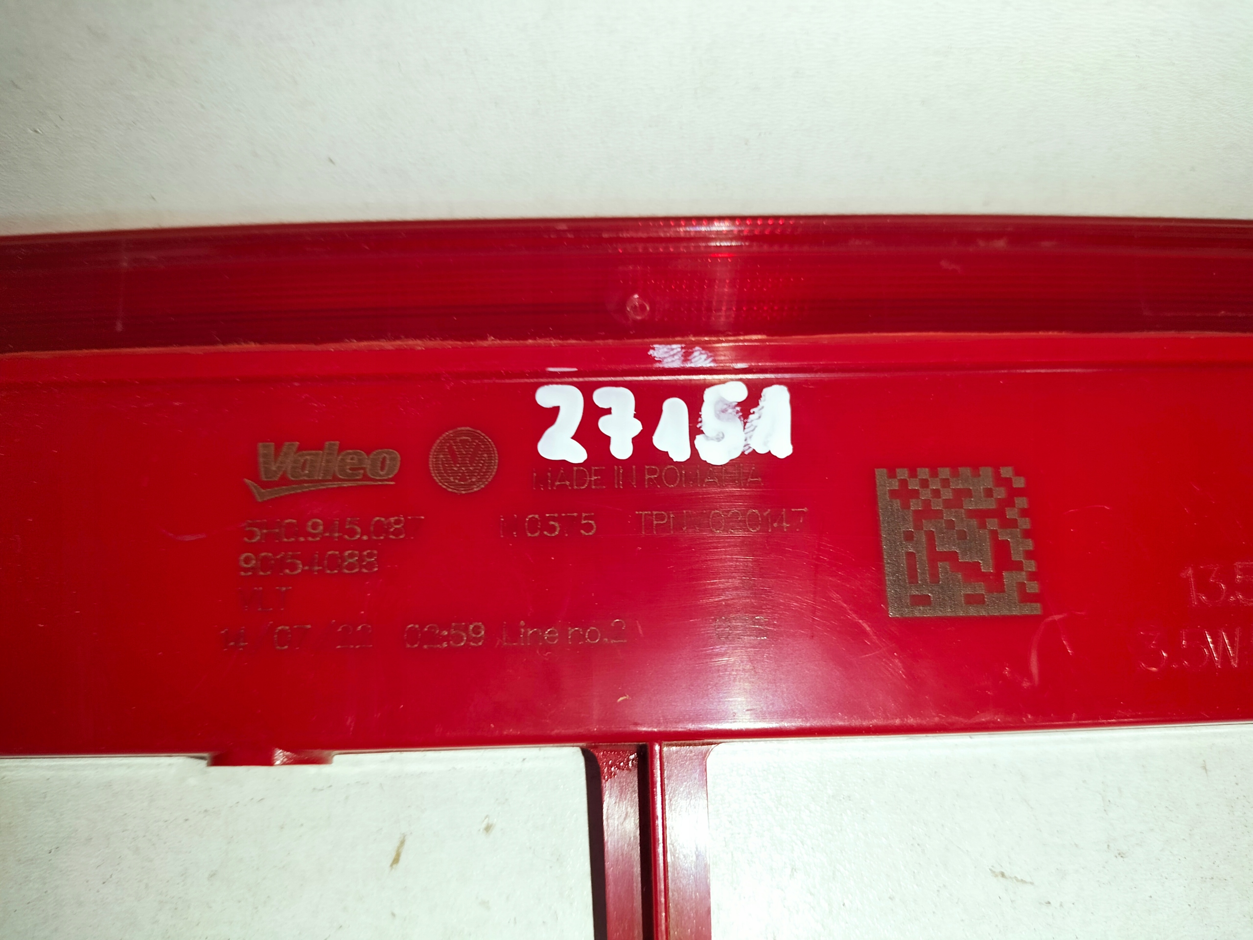 light light stop VW GOLF 8 VIII 20