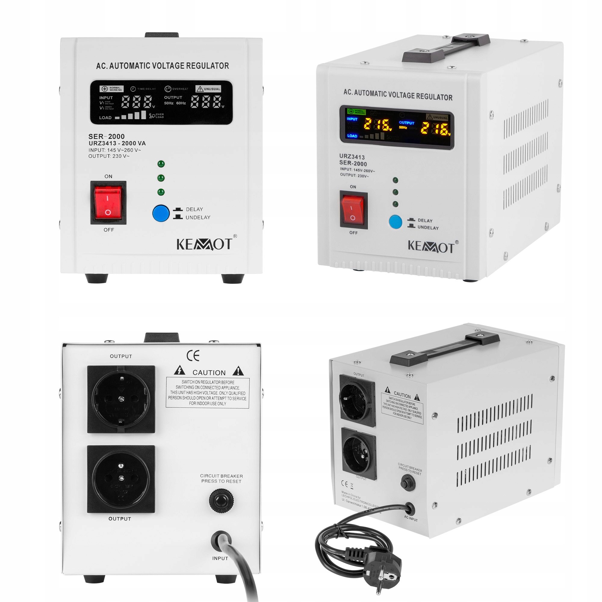 Automatický stabilizátor napětí Kemot -2000