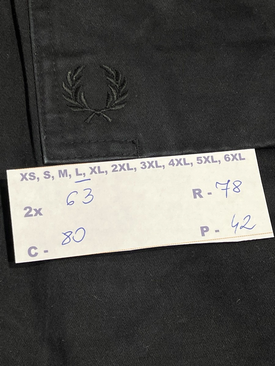 FRED PERRY KLASYCZNA PARKA WASH BLACK KURTKA roz. L Marka Fred Perry