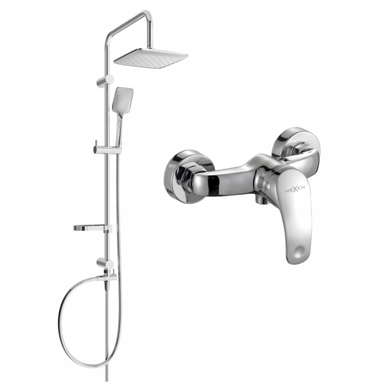 Mexen Sven odkrytý sprchový set, Chromovaná