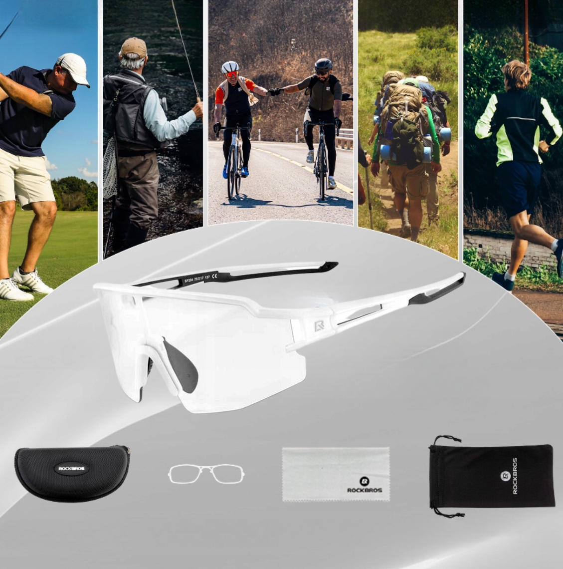 ROCKBROS OKULARY ROWEROWE SPORTOWE NA ROWER FOTOCHROMOWE UV400 FOTOCHROMEM EAN (GTIN) 5907769312298