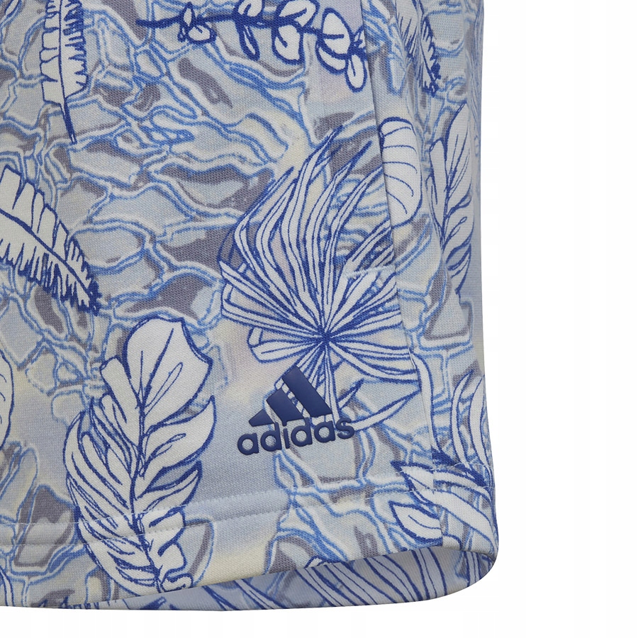 170 cm Spodenki adidas SUM Allover Print Short girls HR5832 niebieski 170 c Rozmiar 170