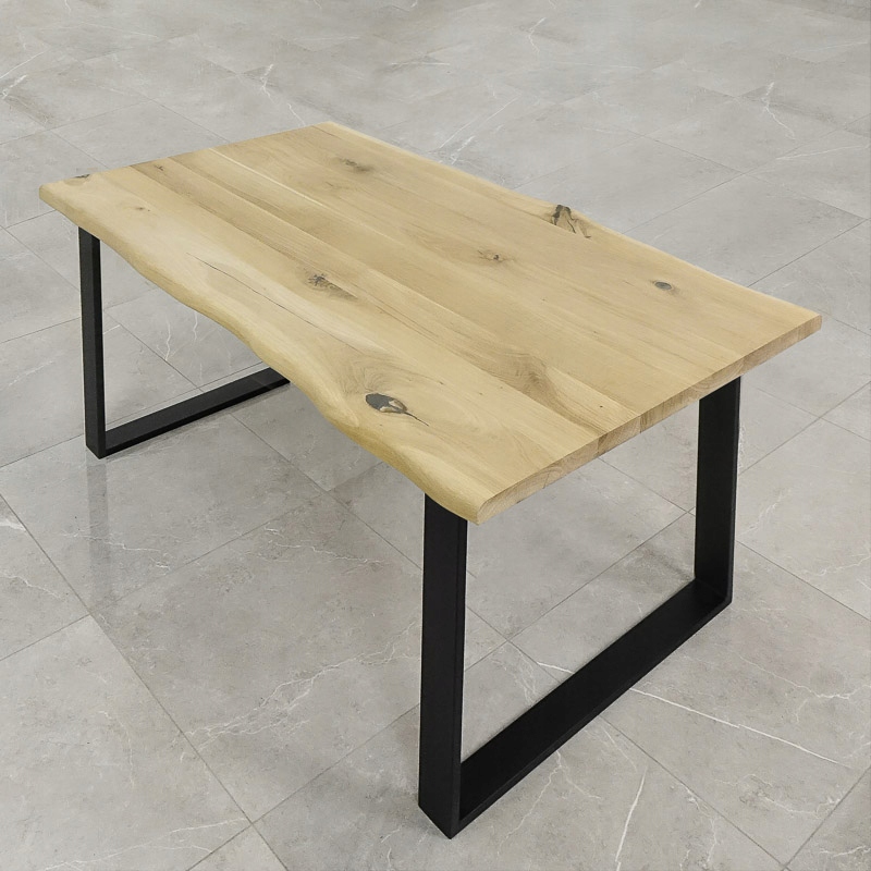 Dubová deska na stůl Live Edge surová 80x140