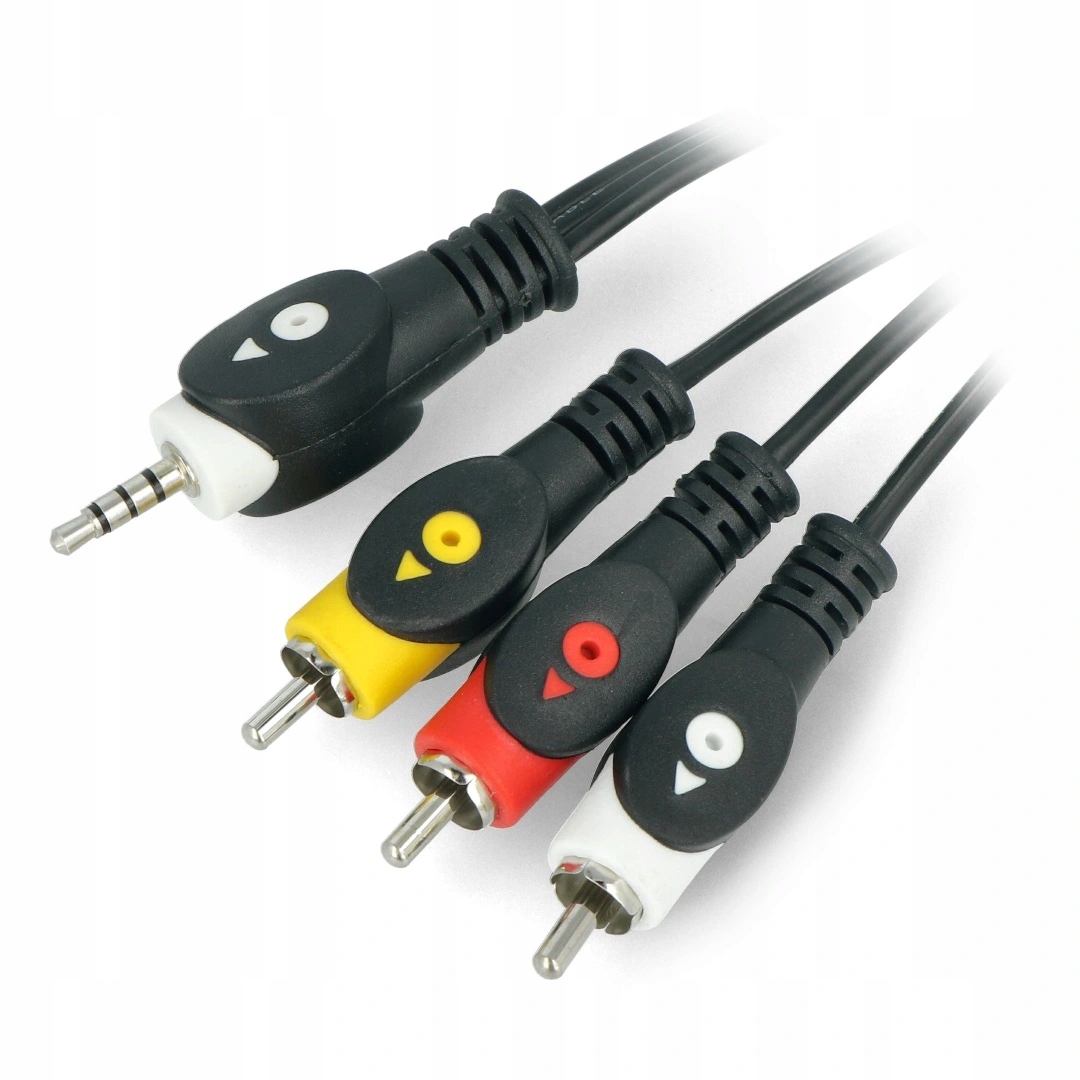 Kabel Lexton KPO2851L-1.5 minijack (3,5 mm) 3x Rca (cinch) 1,5 m