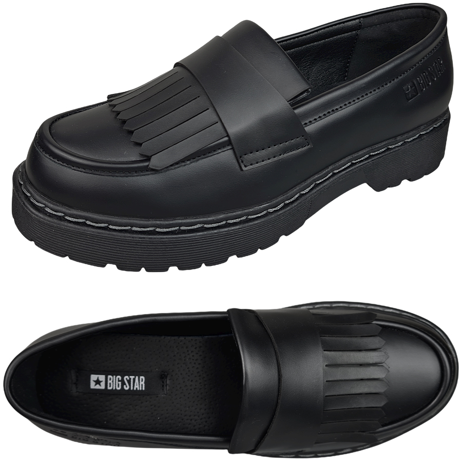 

Buty Big Star botki glany damskie loafery II274100