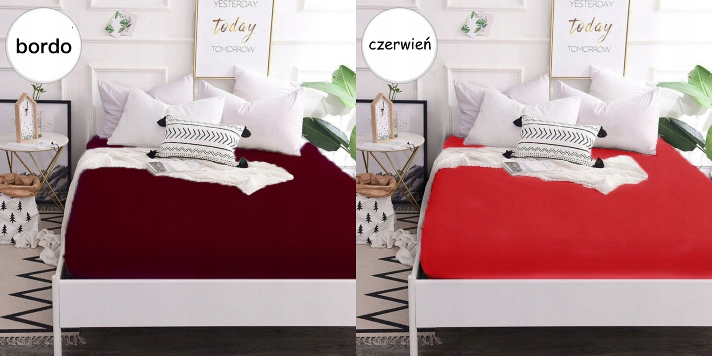 PRZEŚCIERADŁO JERSEY Z GUMKĄ 180x200 CM Długość 200 cm