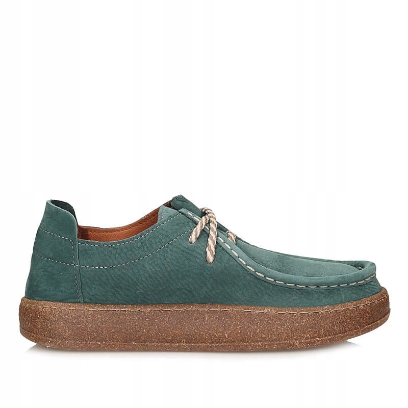 Pohodlné profilované polobotky Ravini 241094 Oil Green Nubuck
