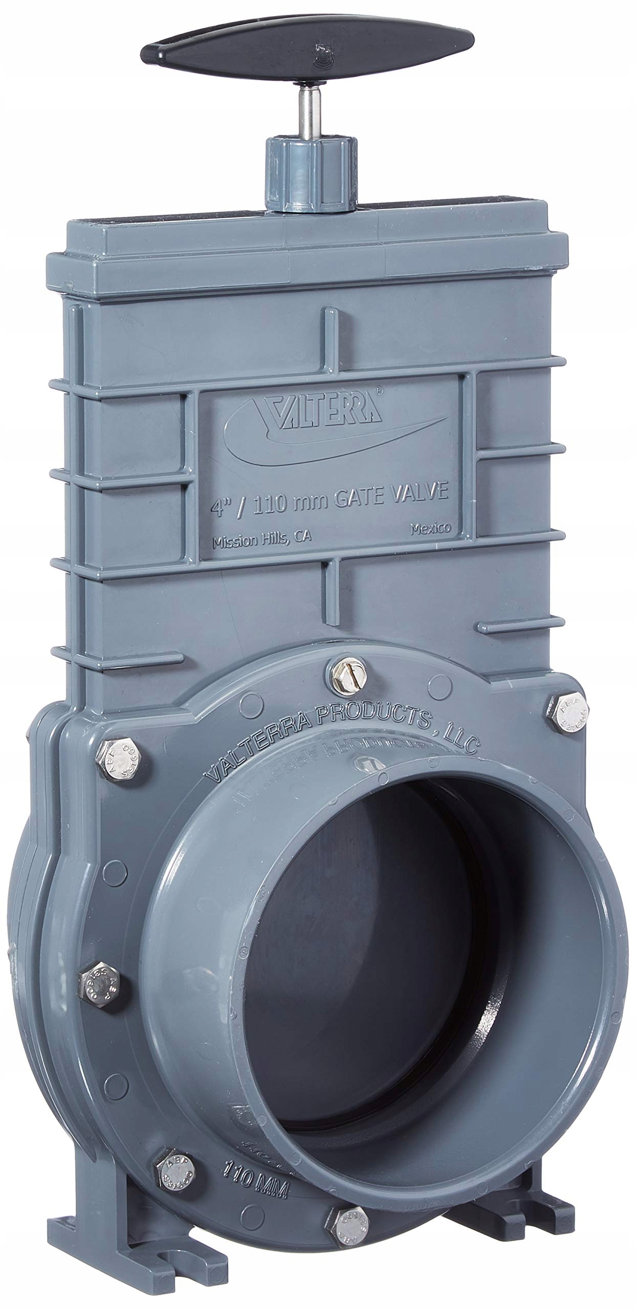 Valterra Posuvný ventil 110 mm z plastu s vřetenem V4A