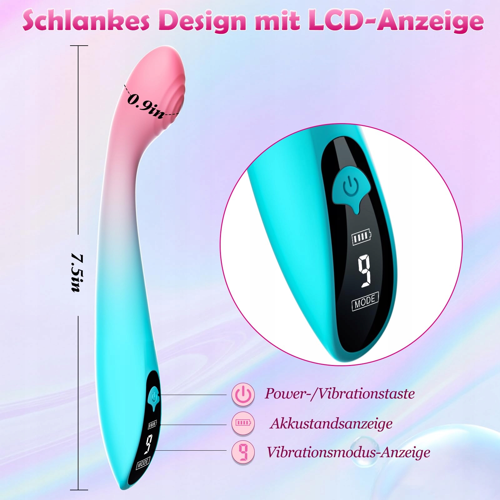 FRAUEN Wibrator Dla Kobiet I Par Z 9 Trybami Wibracji Cichy Stymulator — miniatura 5