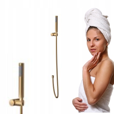 Sprchový set Zen, kartáčovaná měď, Easy Clean, Cersanit