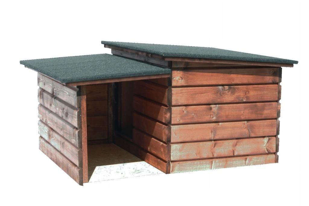 Levně Zateplená bouda pro psy s předsíní L