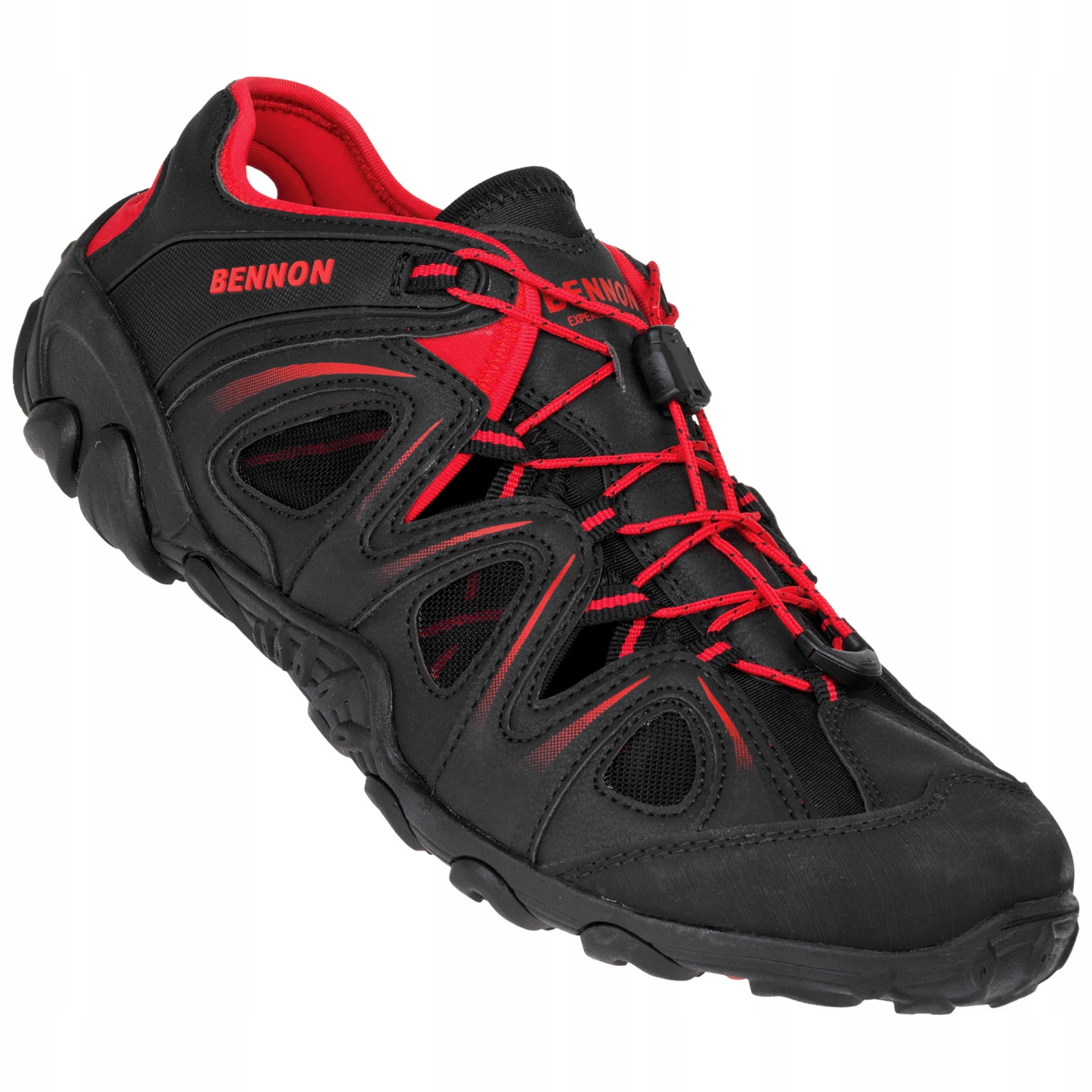 

Sandały Męskie Trekkingowe Czarne Bennon Yukon Red