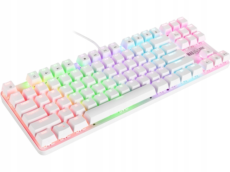 Klawiatura Mad Dog mechaniczna biała USB GK510W