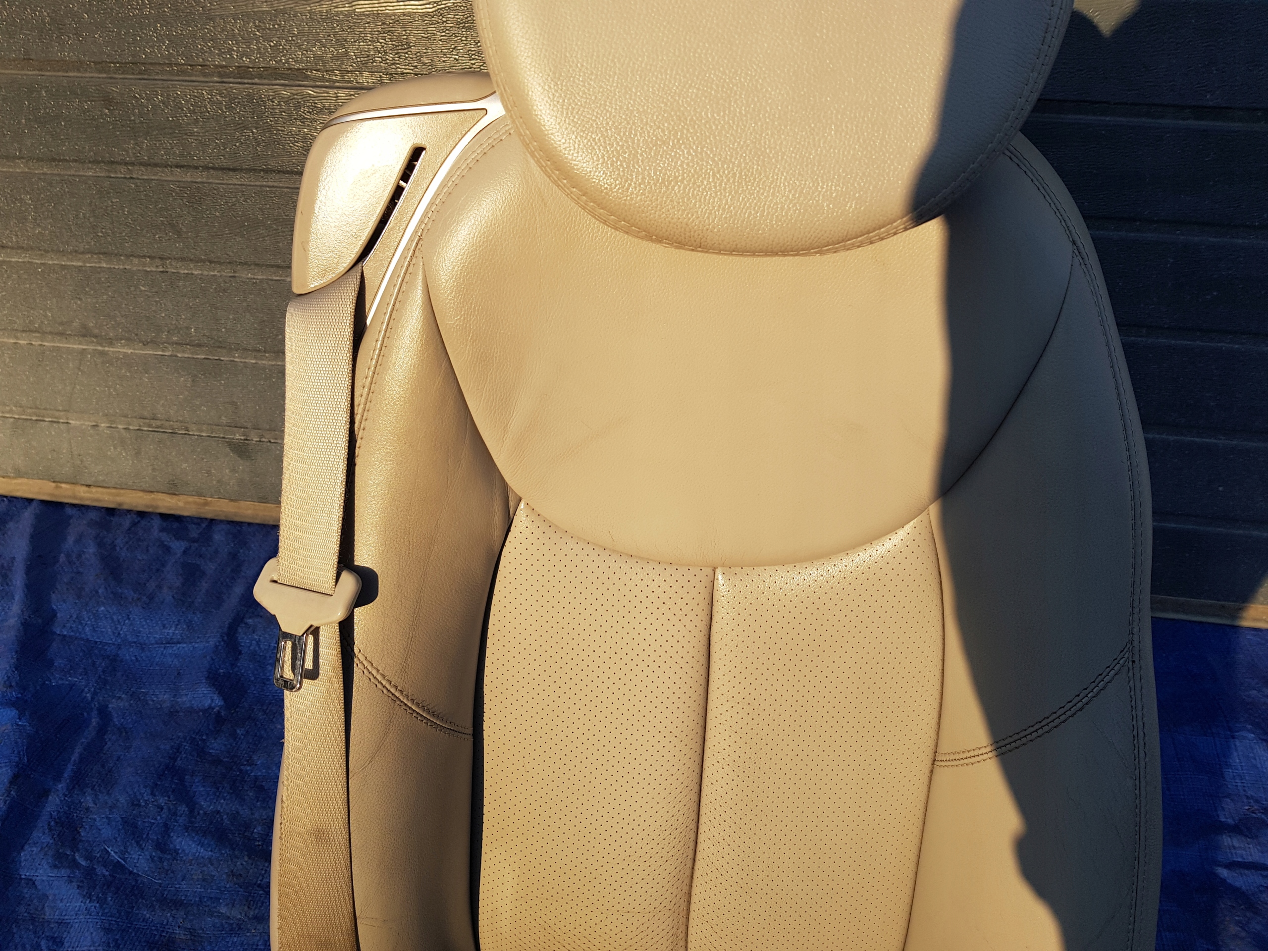MERCEDES SL R230 W230 complete seat right grey