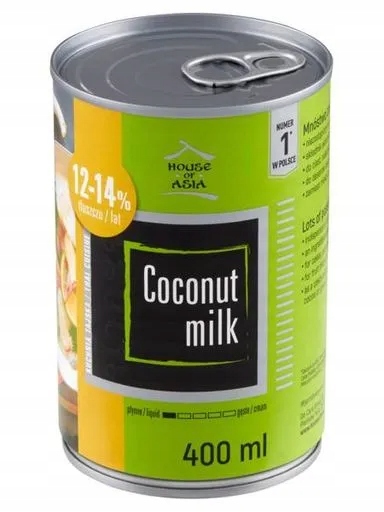 Levně 5 x kokosové mléko (12-14 %) v plechovce 400 ml House of Asia