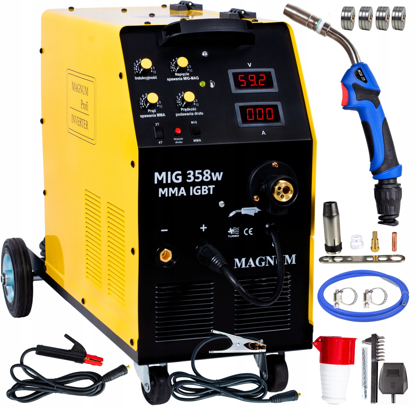 НАПІВАВТОМАТИЧНИЙ MIGOMAT MAGNUM MIG 358W MMA 350A